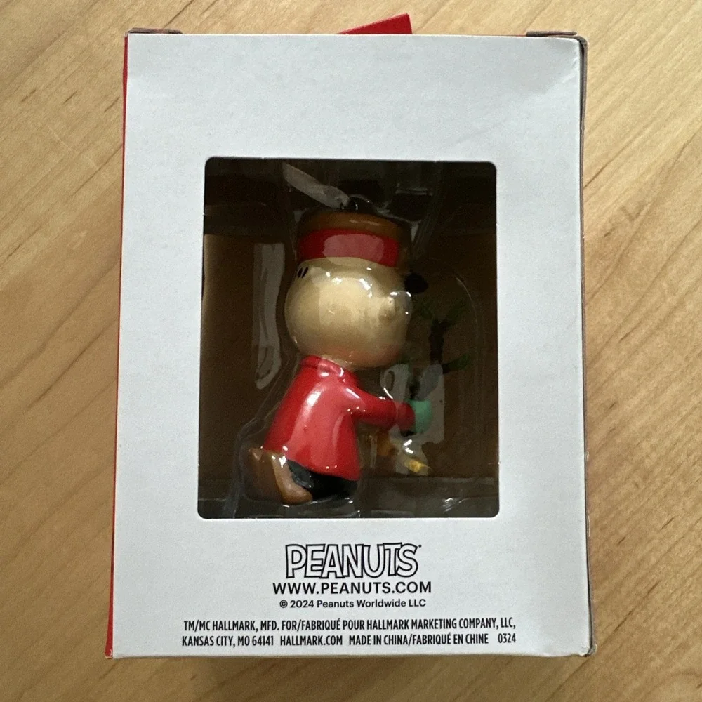Hallmark Peanuts Christmas Tree Ornament Charlie Brown With Tree 2024 New